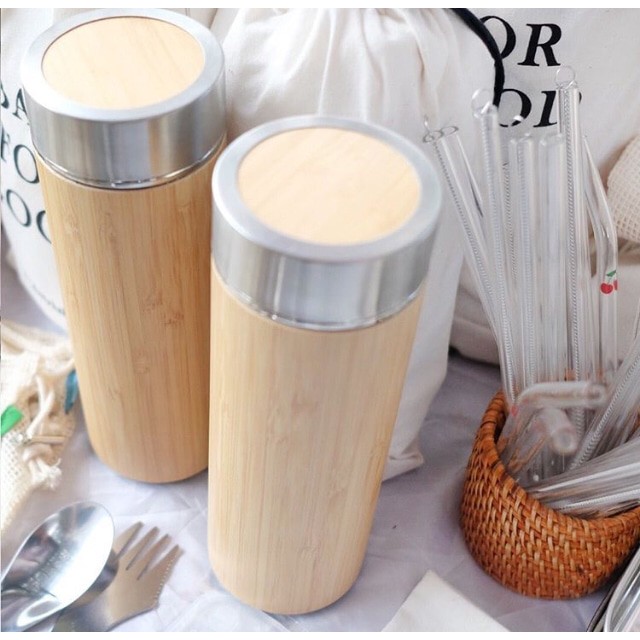 Bamboo thermos tumbler / bambu tumbler / botol minum bambu ...