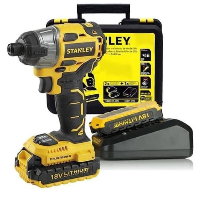 -READY- STANLEY SBI201 MESIN BOR OBENG BATERAI SBI 201 BRUSHLESS 18V