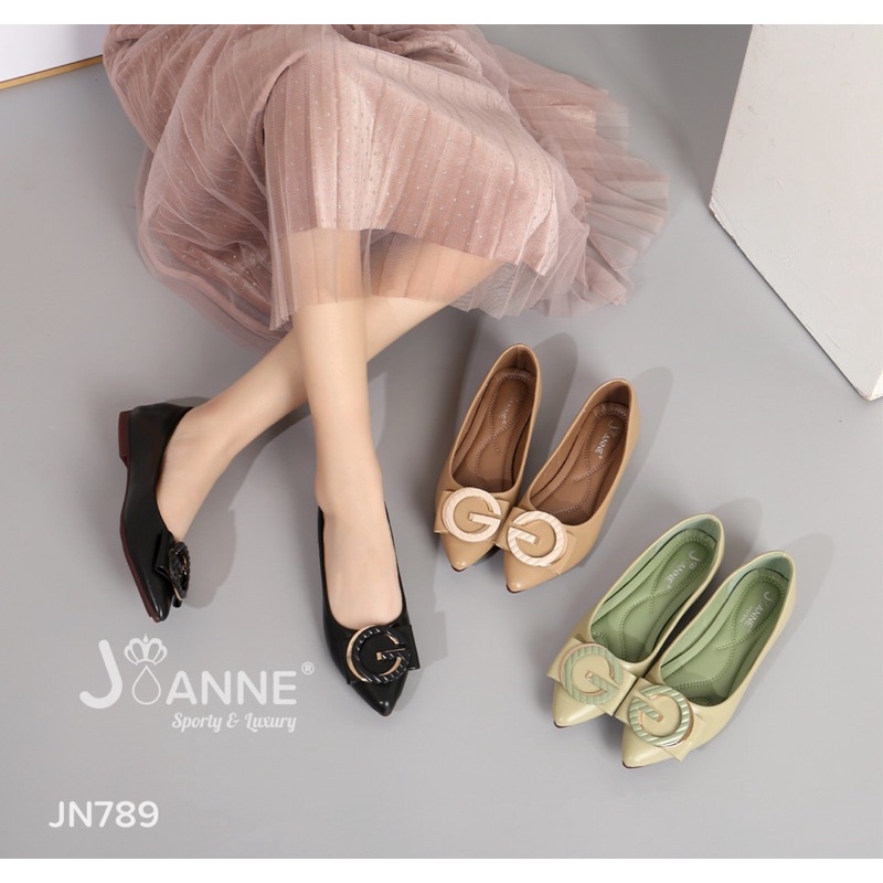 RESTOCK! [ORIGINAL] JOANNE Flat Shoes Sepatu Kerja Wanita #JN789