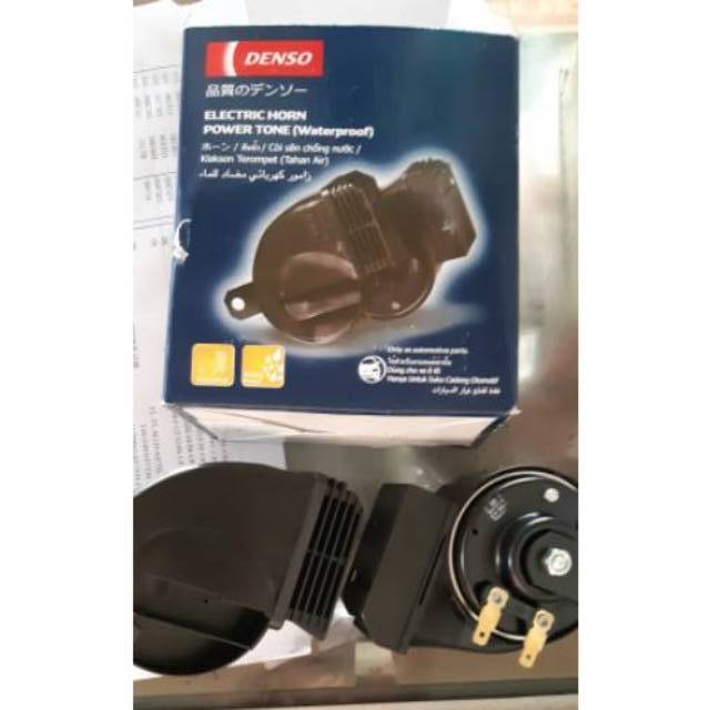 Klakson Keong Terompet Electric Horn Power Tone DENSO Waterproof 12V Tertutup Motor Mobil Alphard