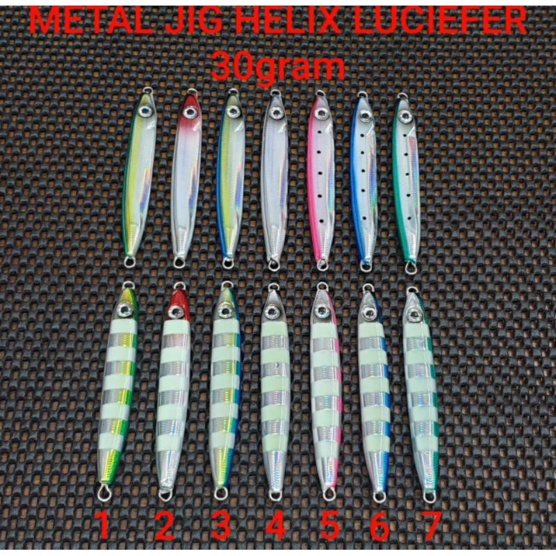 METAL JIG HELIX LUCIEFER 8,5cm / 30gram (GID)