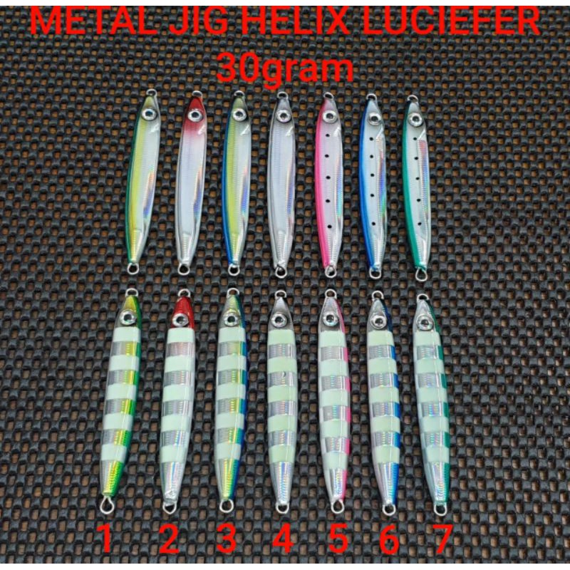 METAL JIG HELIX LUCIEFER 8,5cm / 30gram (GID)