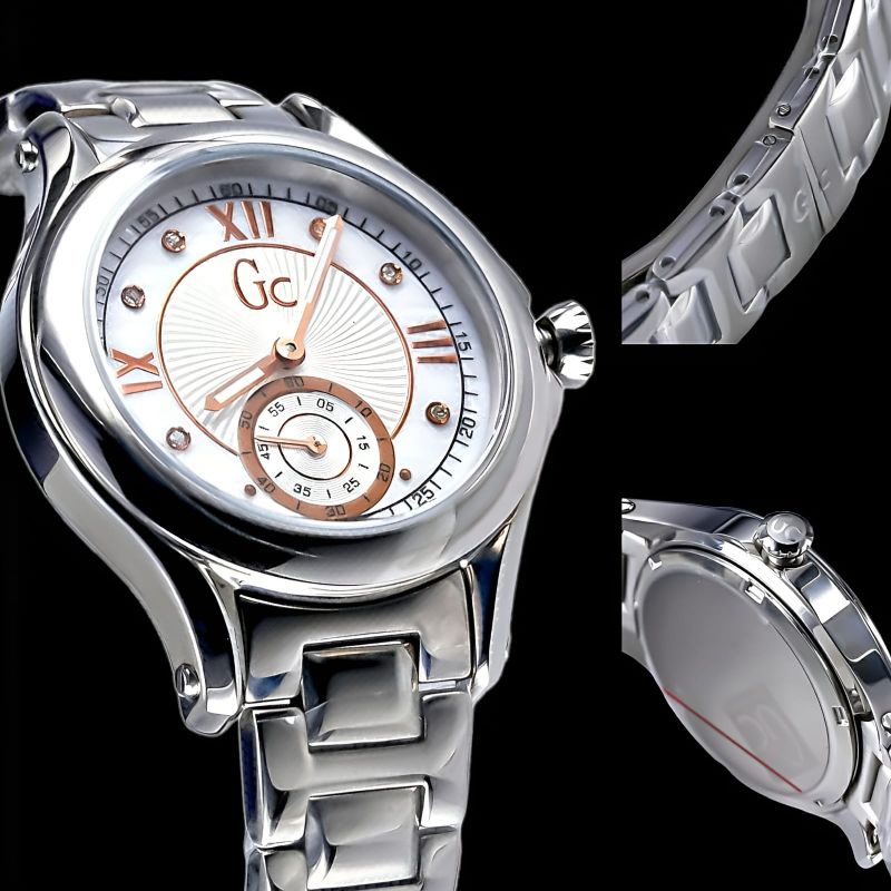 Jam Tangan Wanita Merk GC Baterai Silver