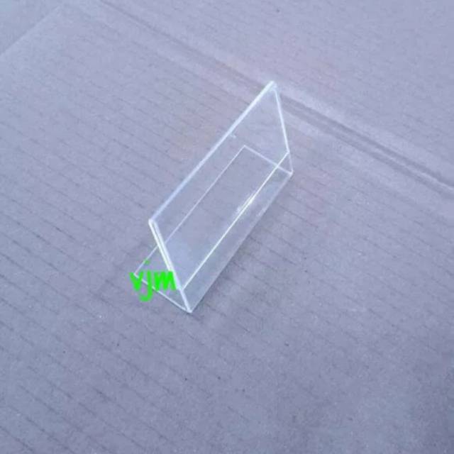 

Name tage acrylic 6x9cm , slant back acrylic ,name akrilik, label,stand acrylic
