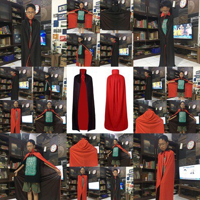 Jubah cosplay halloween dracula / vampire / death / witch / costume cosplay