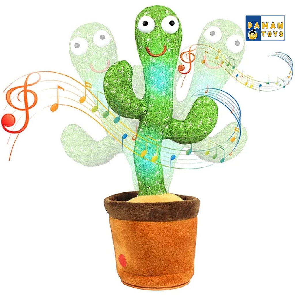 Cactus Dancing Kaktus Joget Boneka Goyang 120 Lagu Viral Bisa Ngomong Rekam Bicara Menari Dance Murah Usb Charger Kado Mainan Anak Murah