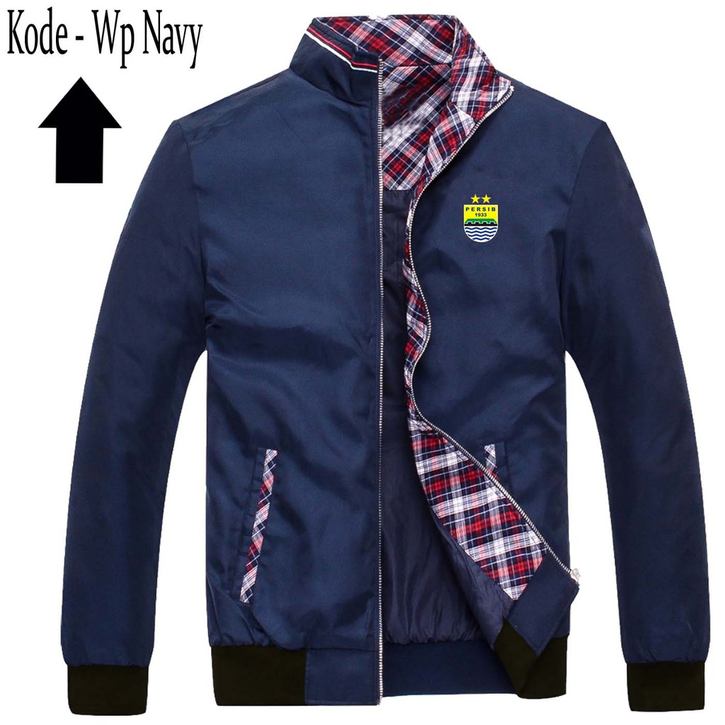 Jaket Kombinasi Batik Waterproof Tidak Panas Ready 4 Warna Logo Persib