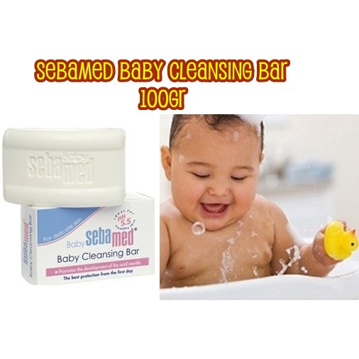 Sebamed sabun batang Baby Cleansing Bar 100gr exp bln 3 2025