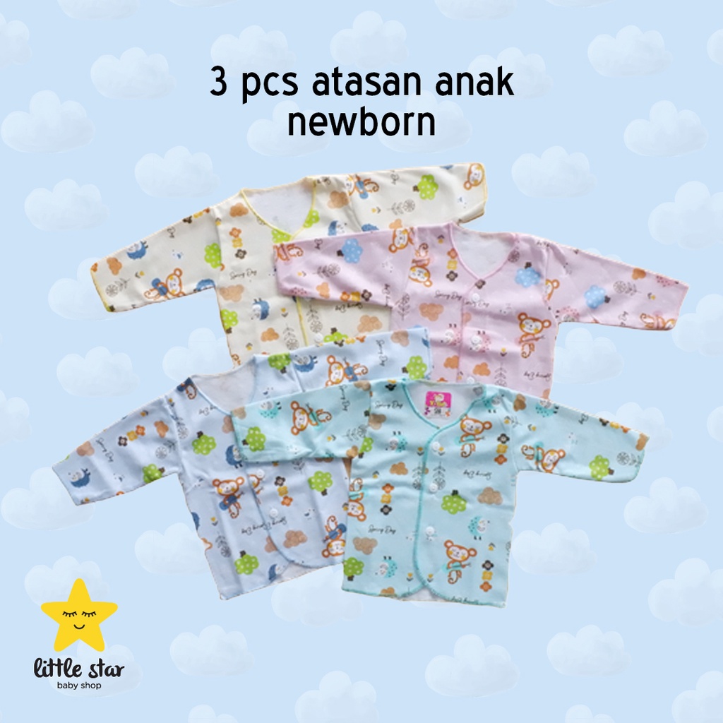 3 PCS - Y Lin Atasan Anak Bayi Newborn Cewek Cowok