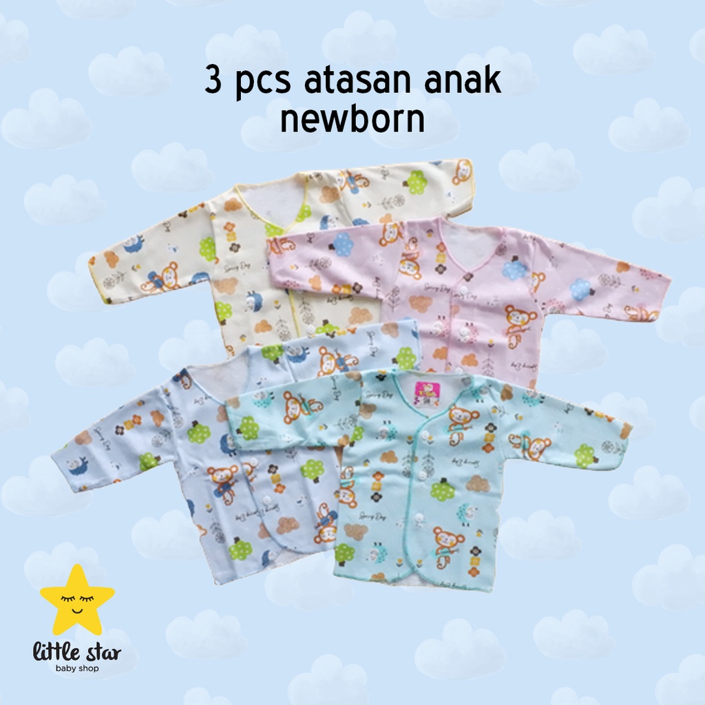 3 PCS - Y Lin Atasan Anak Bayi Newborn Cewek Cowok