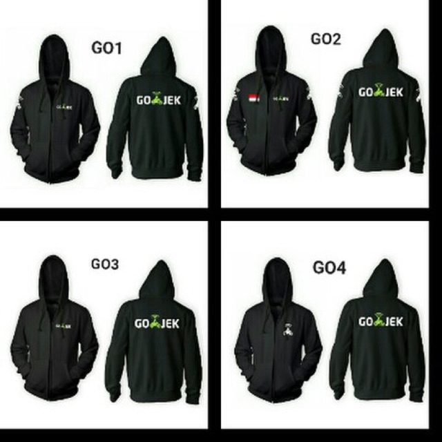 Jaket Hoodie Custom Gojek