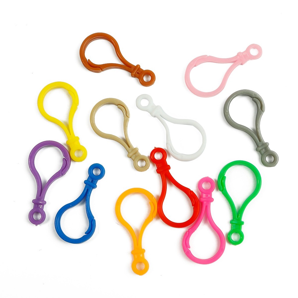 10Pcs 17mm/24mm Mix Color Plastic Lobster Clasp Hook Connectors for Necklace&amp;Bracelet Chain DIY Jewelry Findings Supplies