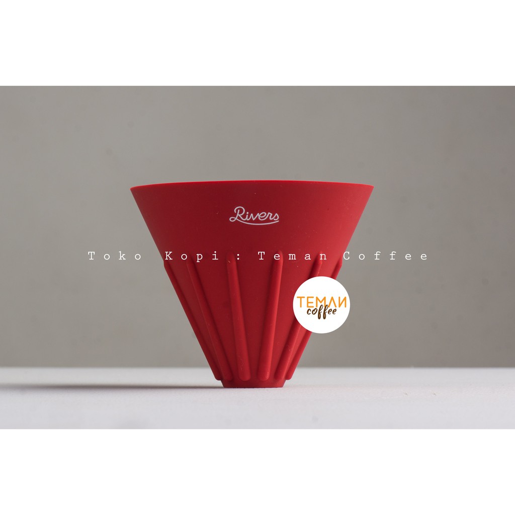 Jual Rivers Coffee Dripper Cave Reversible Merah Shopee Indonesia