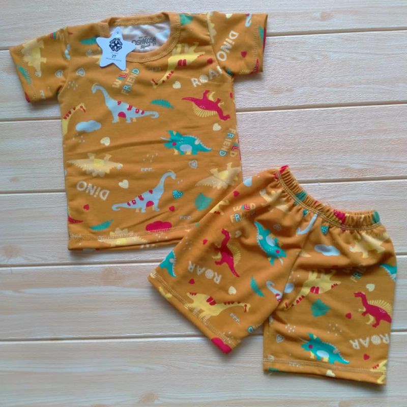 (COD) SET KAOS ANAK  (BAHAN BABY TERRY INPORT) USIA 1-4 TH (CEWEK-COWOK)