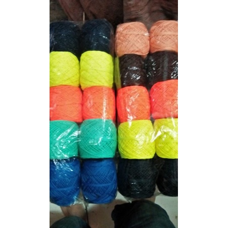 Benang nilon nylon rajut varian warna isi 10 roll big roll full benang