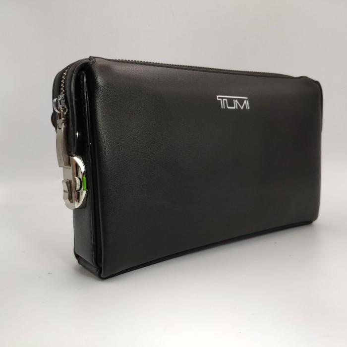 Clutch handbag pria tumi kulit import