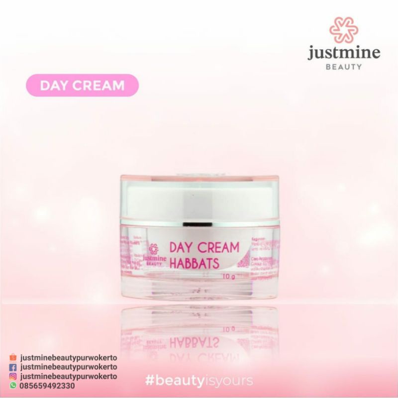 DAY CREAM / CREAM SIANG HABBATS JUSTMINE BEAUTY (ECER) ORIGINAL BPOM