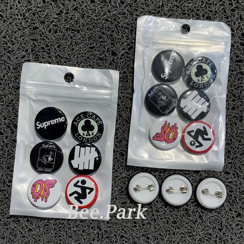 Pin Brosh/Pin Button Satu Set Brand