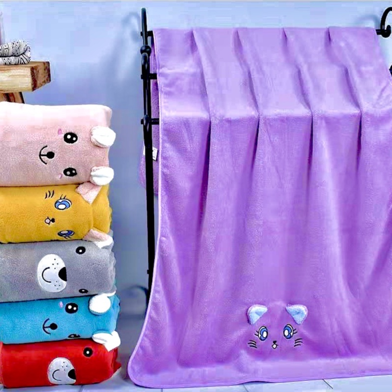 NEW PROMOO 1 PCS HAANDUK BAYI MICROFIBER BONEKA  BESAR DAN TANNGGUNNG  HANDUK BAYI HALUS DAN LEMBUT-4