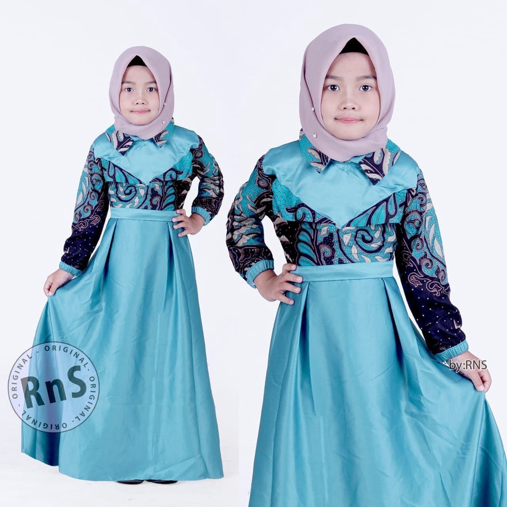 baju couple family keluarga ayah ibu anak perempuan kaos ukuran M L XL jumbo bigsize Valvet ijo tosca-GAMIS ANAK