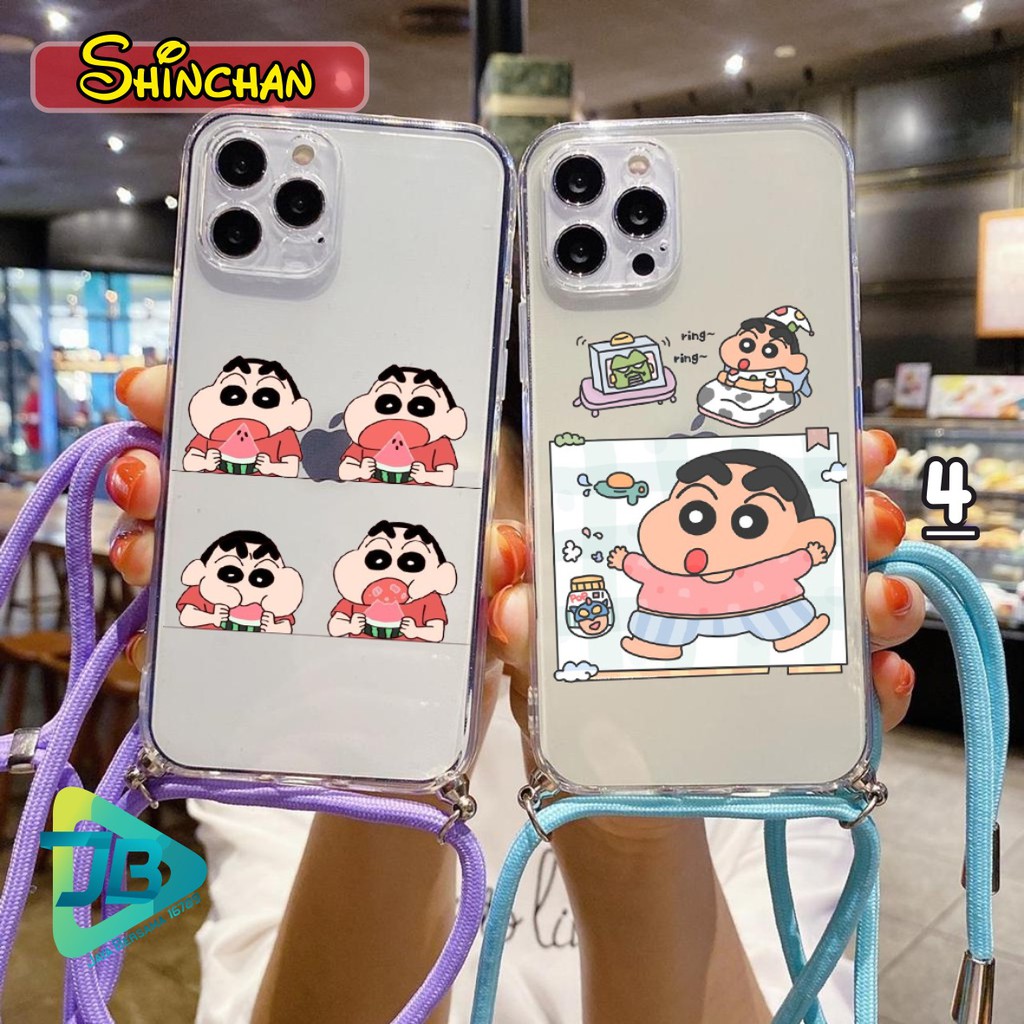 Softcase Slingcase Lanyard Bening SHINCHAN Xiaomi Redmi 6 6a 7 7a 8 8a 9 9a 9c Pro JB4098