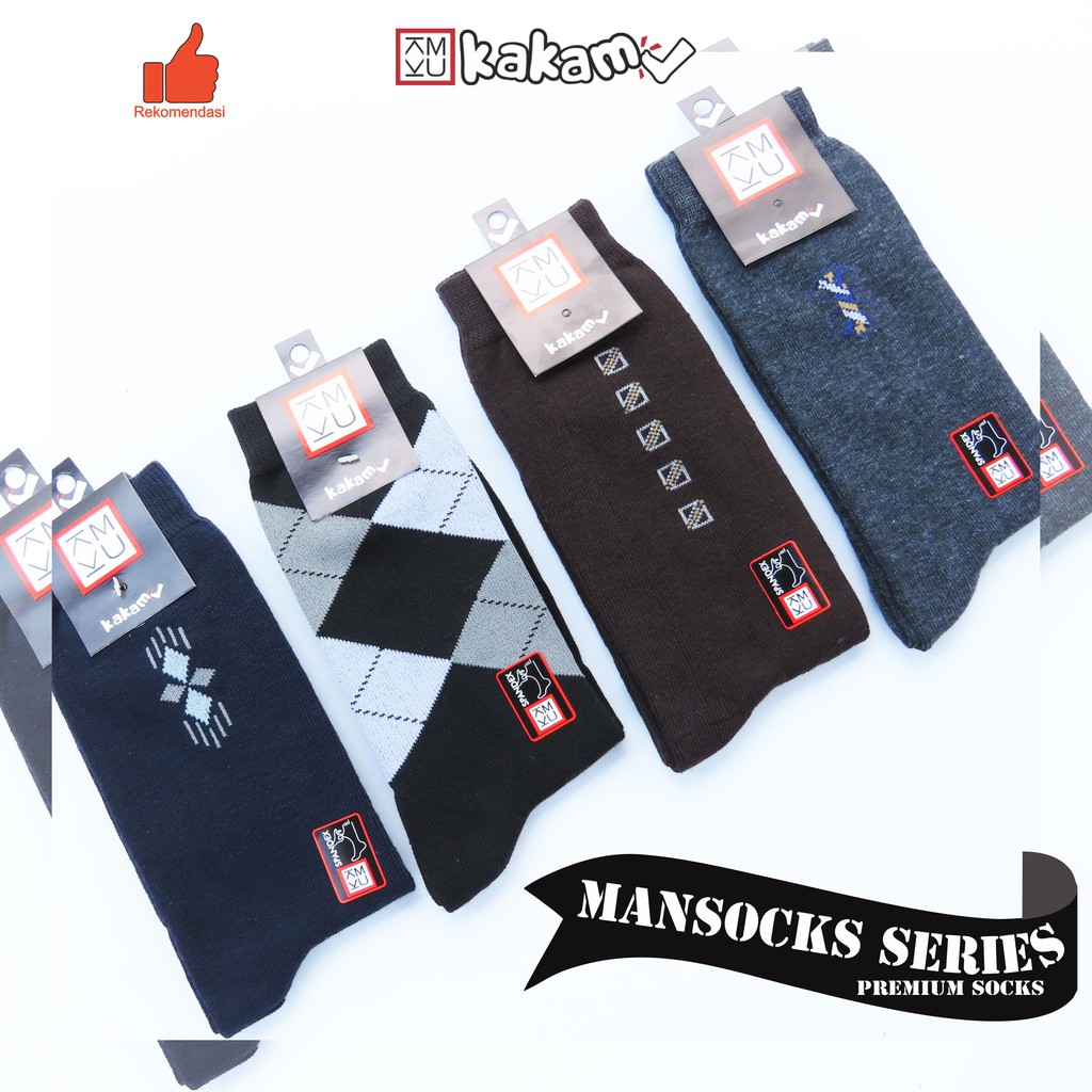 Kakamu Kaos Kaki Pria Dewasa Murah / mansocks / Kaos Kaki Kantor Formal 3