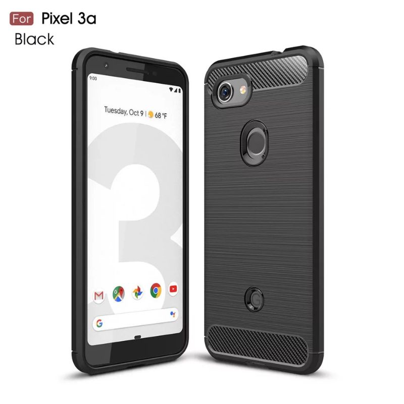 Case Carbon Fiber Google Pixel 3 / 3 XL / 3A / 3A XL Rugged Armor Back Cover Protector