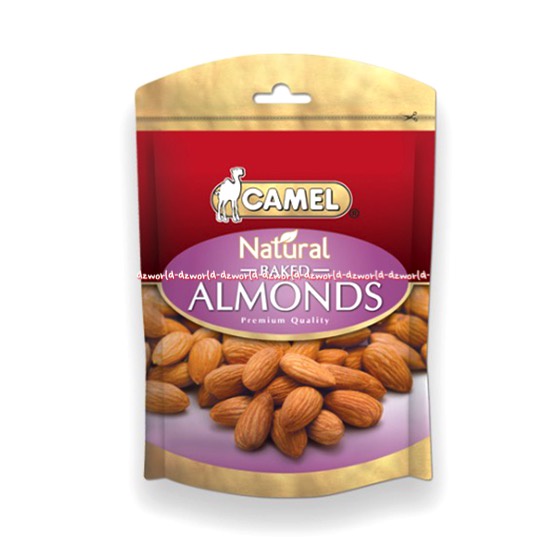 Camel Natural Baked 150gr Almonds Nuts Camels Nut Kacang Almond Panggang Bakar Premium