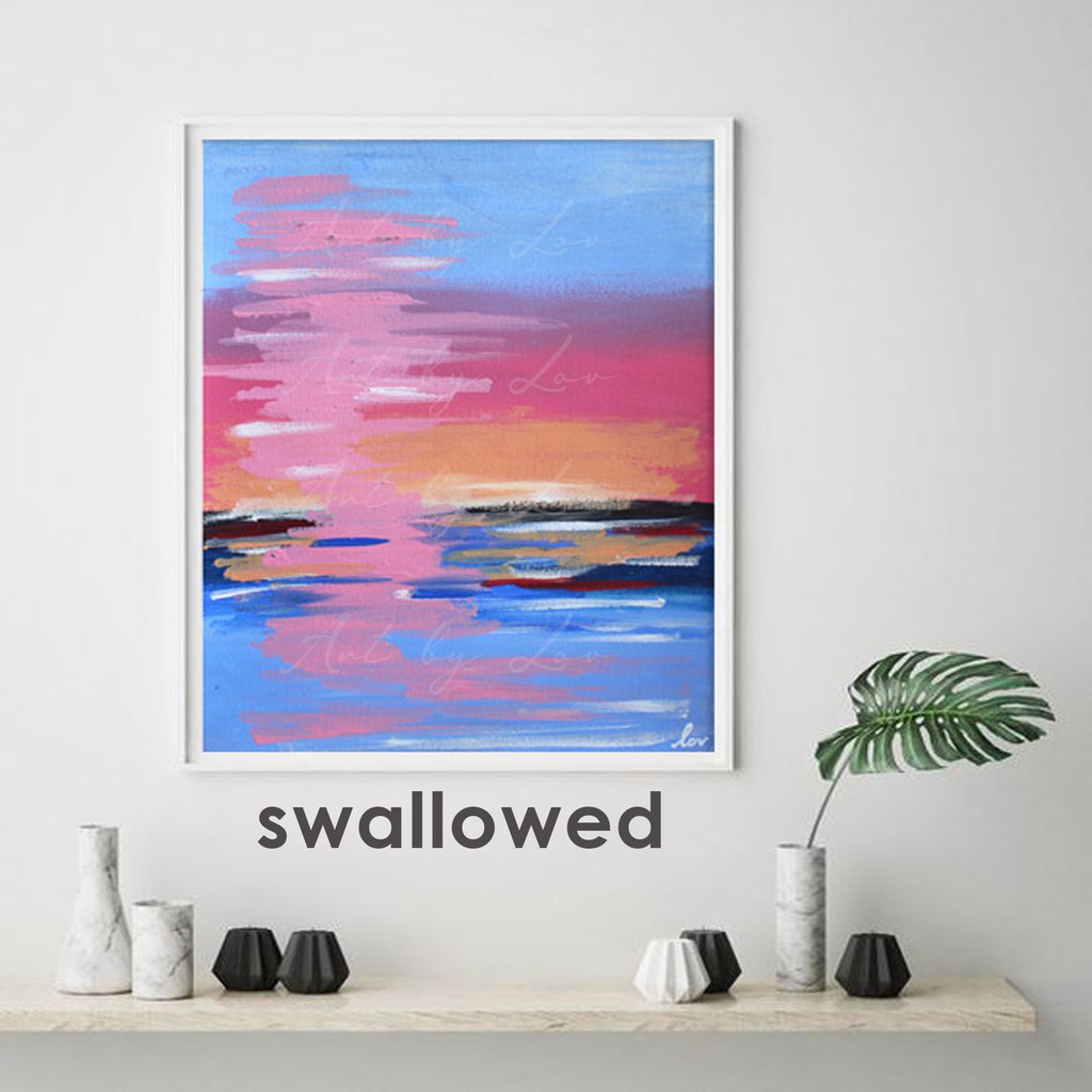 Dekorasi Dinding / Poster / Lukisan Abstrak /  Lukisan Dinding / Lukisan Kanvas / Abstract Painting