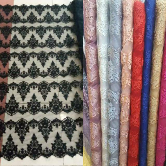 Bahan Kain Tille Renda Prancis