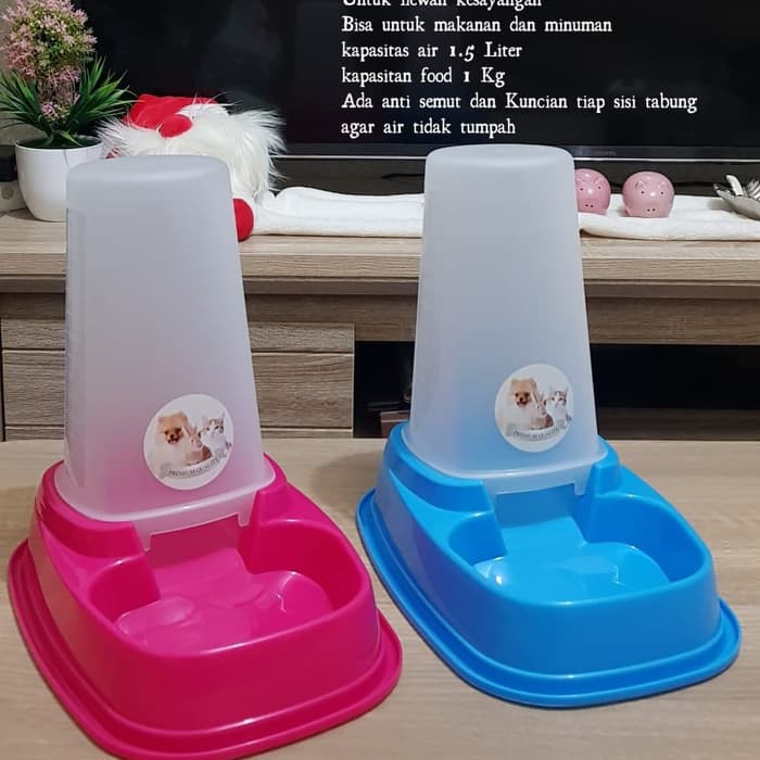 Tempat Makan Dan Minum Kucing Dispenser KOTAK