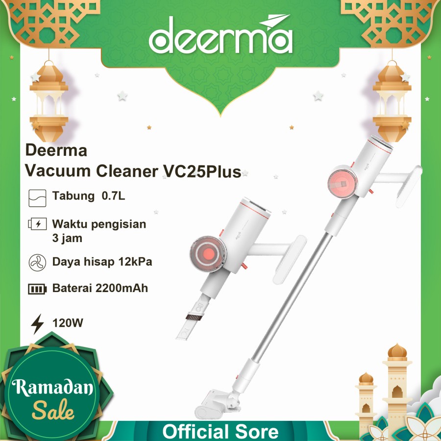 Penyedot Debu Deerma VC25 PLUS Wireless Vacuum Cleaner 2 in 1