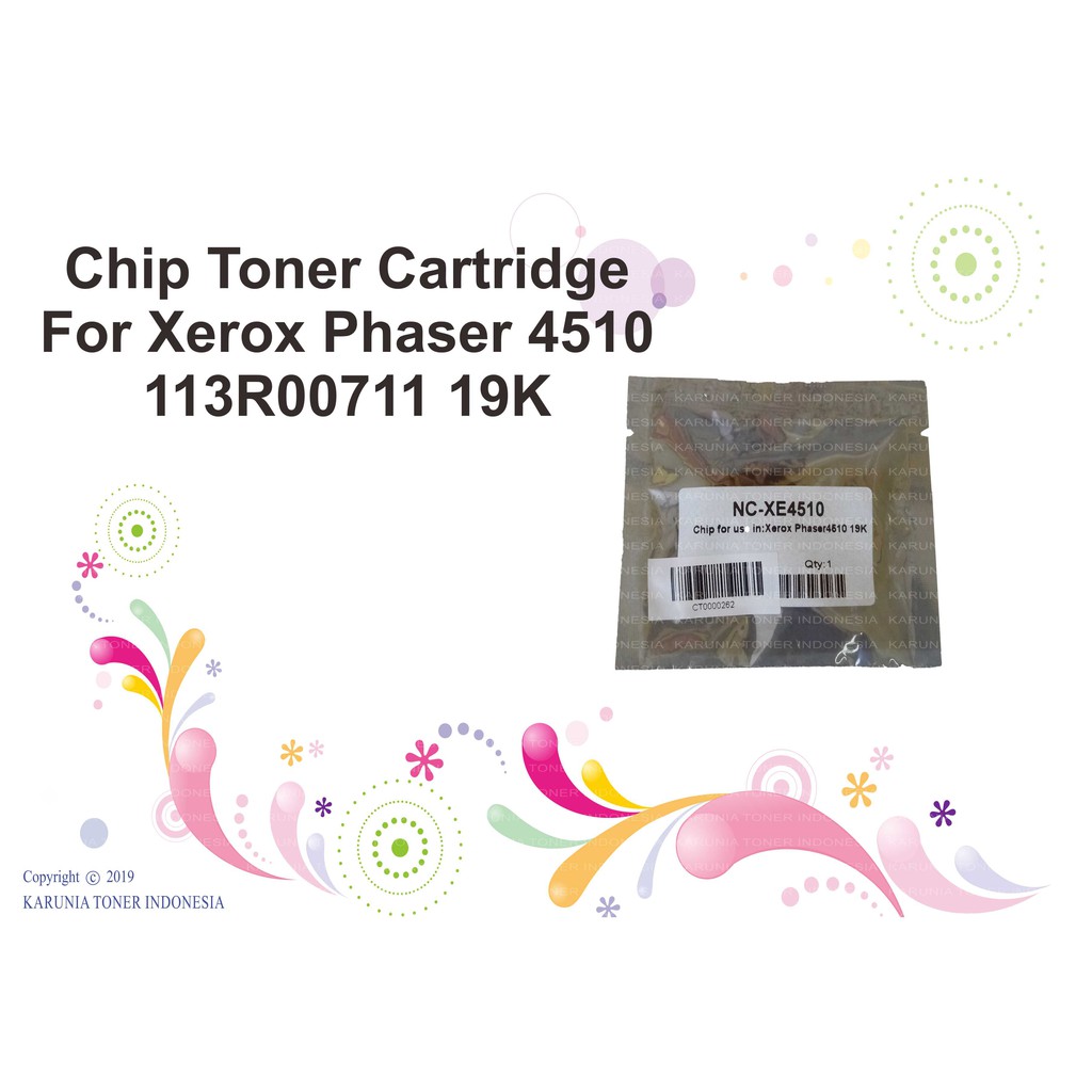 Chip Toner Cartridge For Xerox Phaser 4510 113R00711 19K