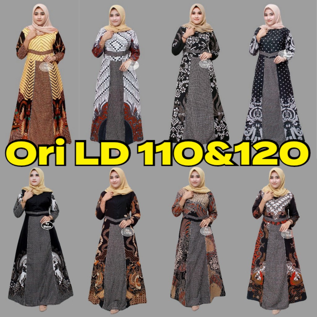 GAMIS JUMBO LD 120 GAMIS KATUNGAMIS LD120 GAMIS BATIK COUPLE MODEL GAMIS BATIK KOMBINASI