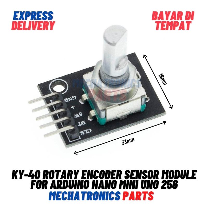 KY-40 ROTARY ENCODER SENSOR MODULE FOR ARDUINO NANO MINI UNO 256