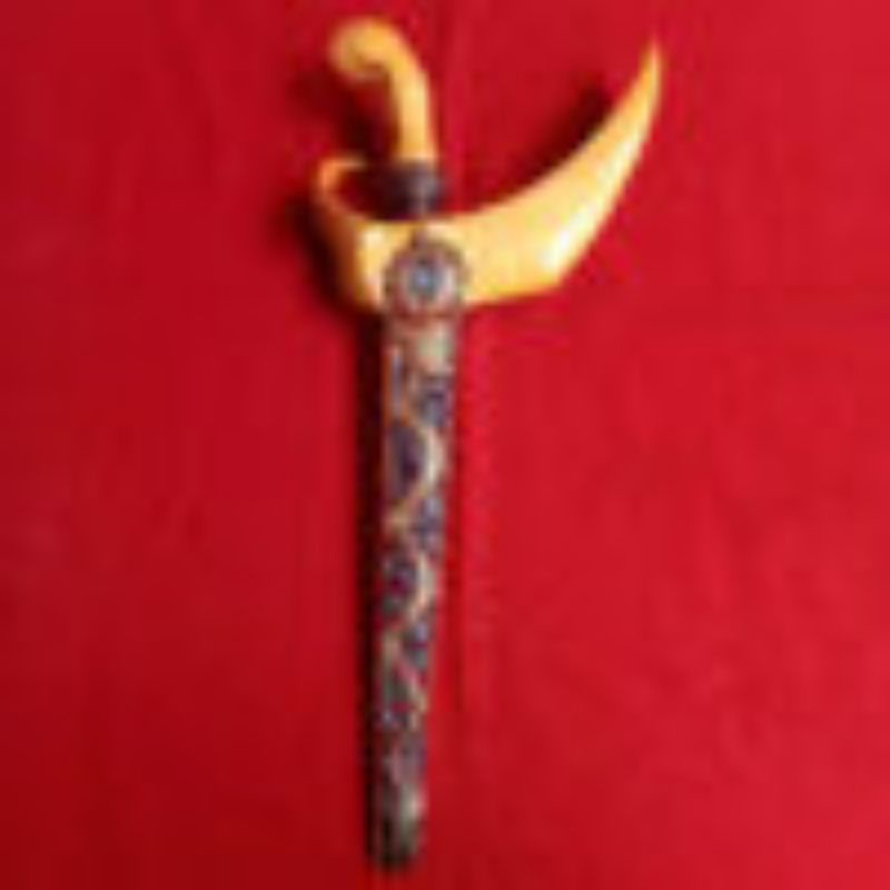 Keris Patrem Nogo Rojo Luk 5 Kinatah Kuningan Kamardikan Garap Alusan