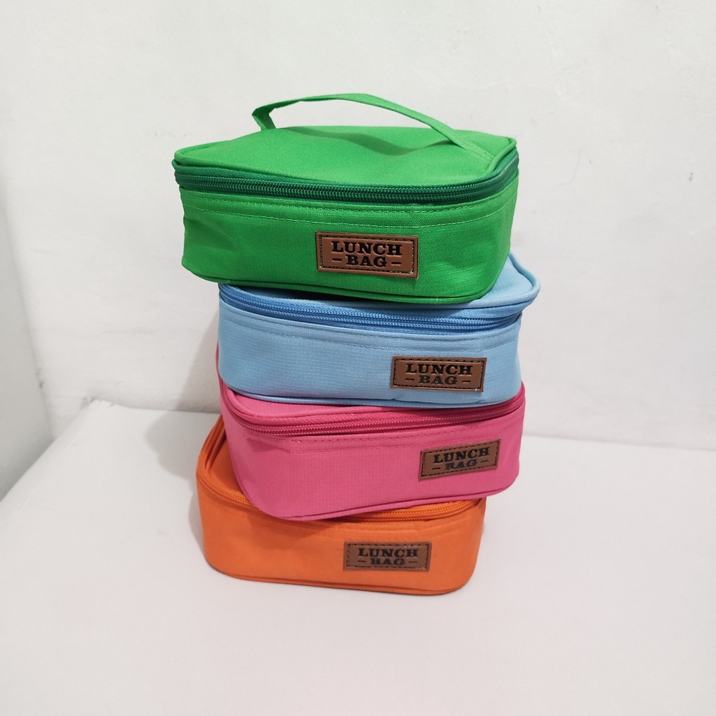 Lunch bag set kotak makan Clio mini 1 set tas bekal Lolly tuppy lunch bag anti air kotak bekal anak sekolah kotak makan anak