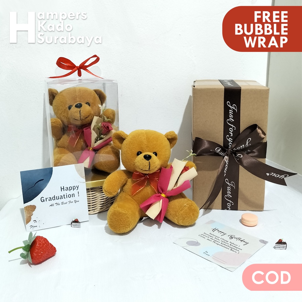 Hampers Kado Surabaya buket boneka beruang kado wisuda hampers boneka bear mini kado ulang tahun boneka beruang lucu