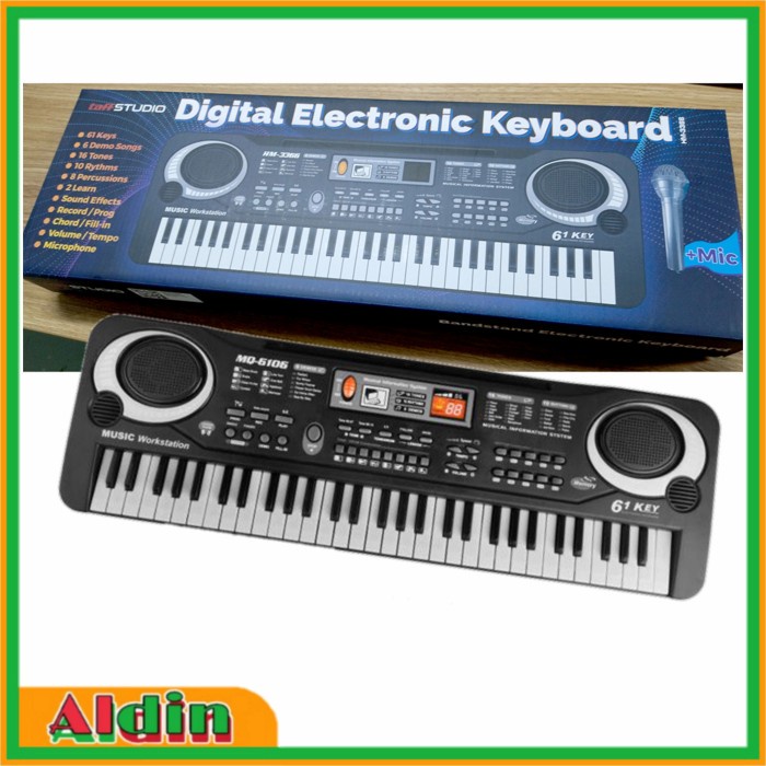 Digital Electronic Keyboard 61 Keys - MQ-6106