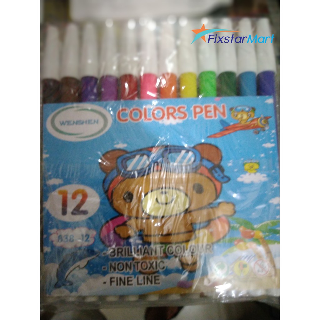

Spidol (colors pen) 12 Warna