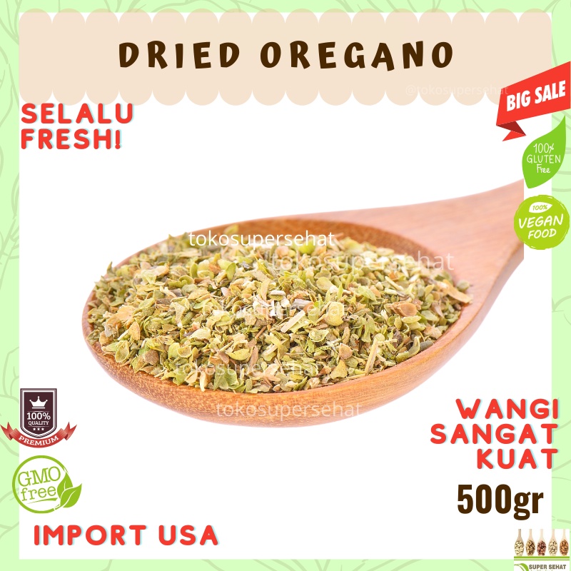 

Oregano Dried 500gr / Dried Oregano 500gr / Daun Oregano Kering 500gr