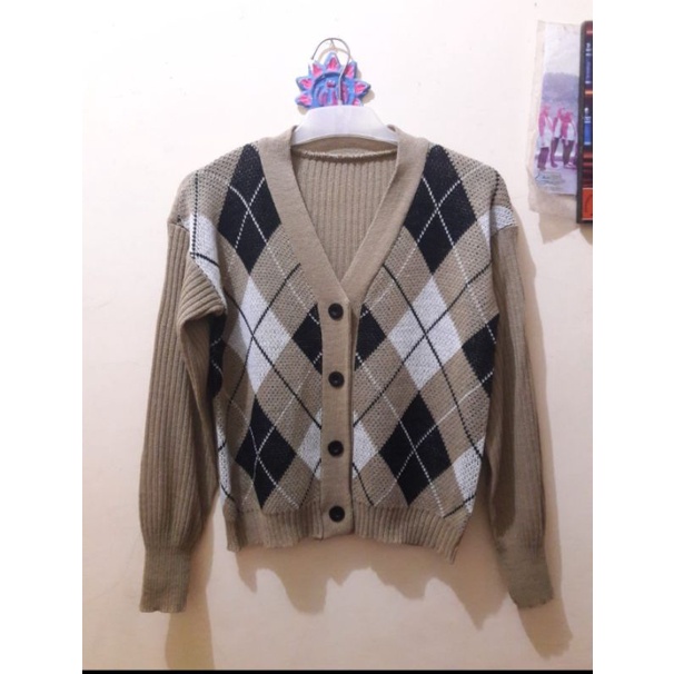 CARDIGAN RAJUT MOTIF PREMIUM QUALITY