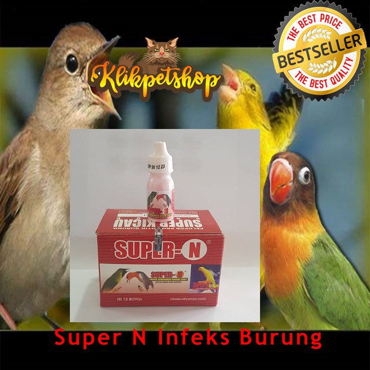 SUPER-N SUPER KICAU OBAT BURUNG SAKIT INFEKSI PENCERNAAN DIARE