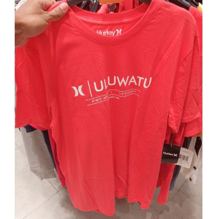 Hurley Uluwatu Icon Tee T-Shirt Kaos Hurley Original Baju Skate Baju Surfing