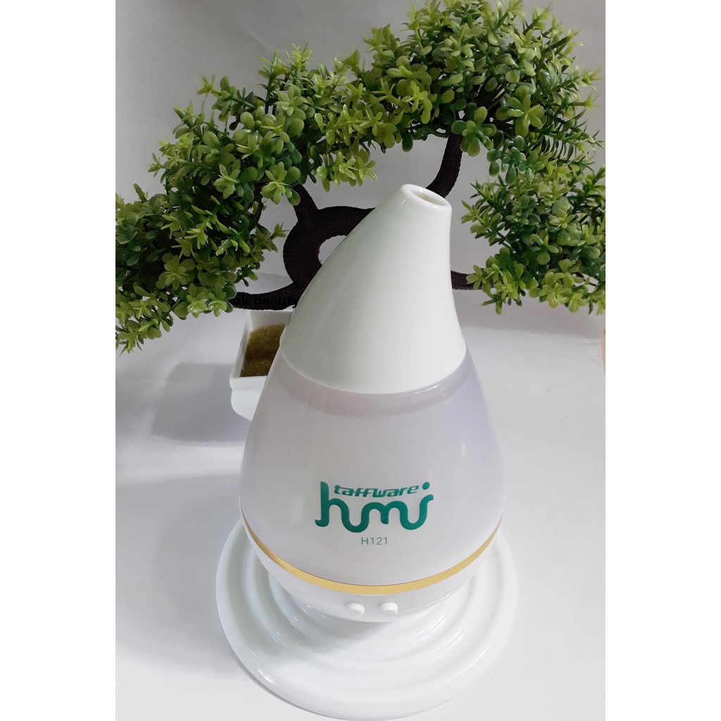 DIFFUSER AROMATERAPI RUANGAN ELEKTRIK MURAH MOTIF CORAK KAYU PENGHARUM HUMIDIFIER-H121- WHITE