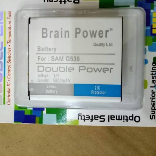 ☀ Batre baterai batu hp SAMSUNG J5 / J3 / J2 PRIME / G530 / GRAND PRIME DOBEL POWER ☞
