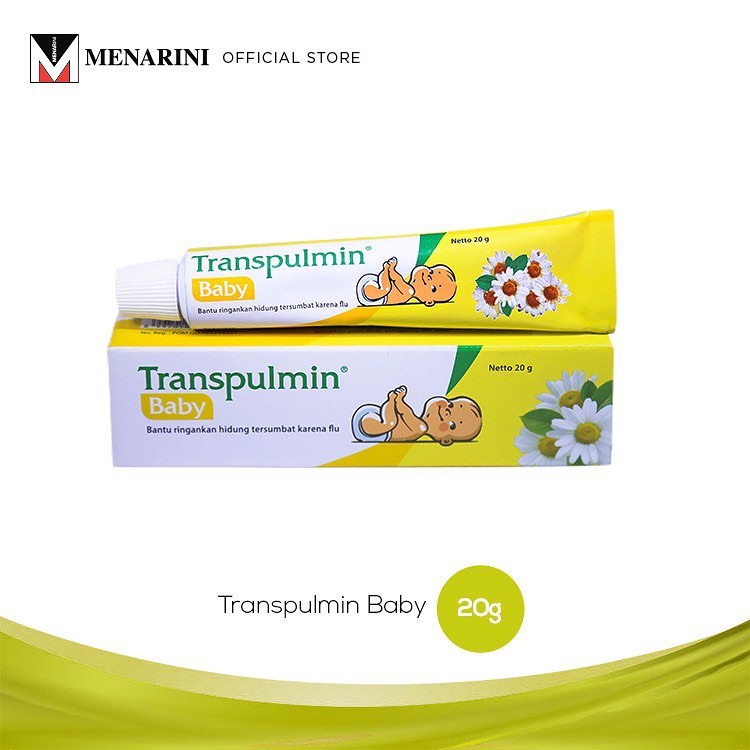 Transpulmin Baby Balsam 20gr / 10gr- Bantu Ringankan Hidung Tersumbat karena Flu pada Bayi