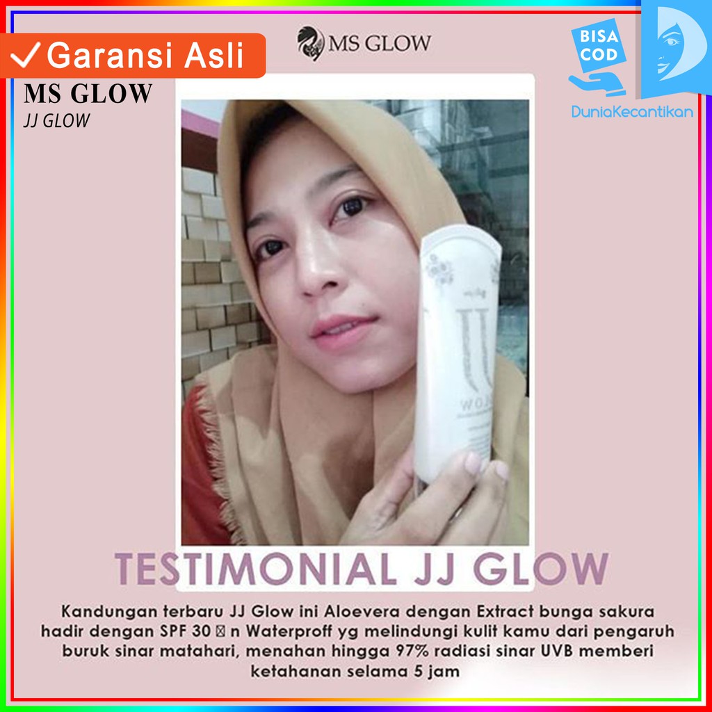 MS Glow JJ Glow Face And Body Moisturizing Cream SPF 30 MSGlow / Sunblock / Sunscreen