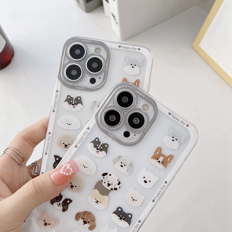 Full Little Dog Soft Case iP iPhone 11 12 13 Pro Max 6 6S 7 8 + Plus X XR SE 2020 XS Max Casing