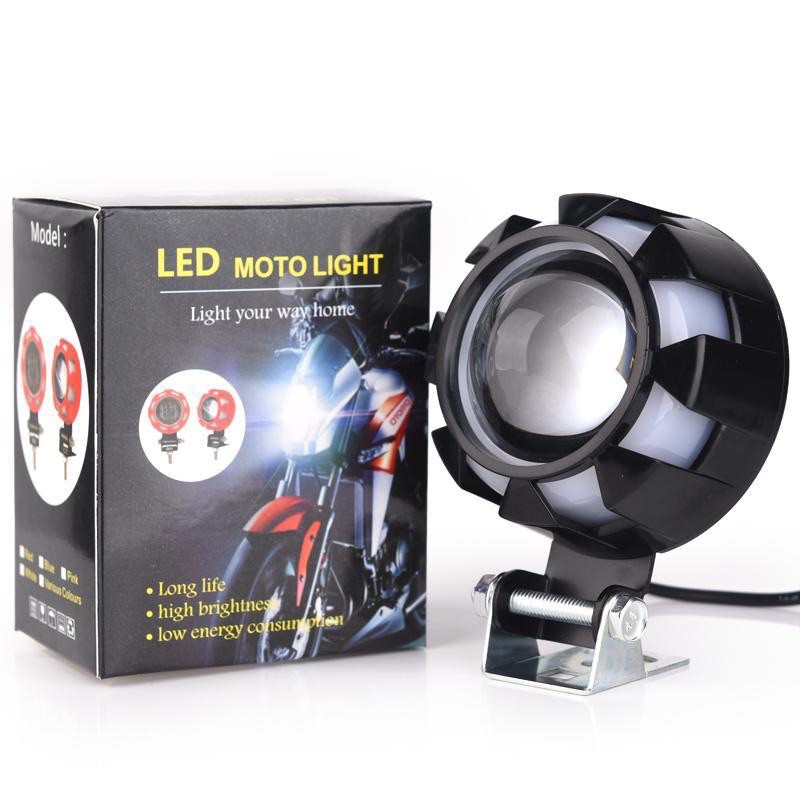 Lampu Tembak Motor Flash Angel Eye nyala RGB Devil Eye nyala Merah